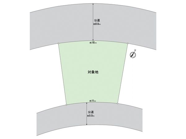 東区高美台4丁目土地 区画図