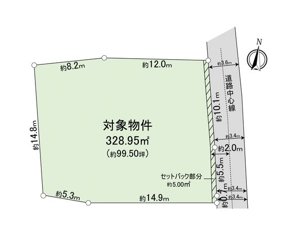 中央区鳥飼3丁目土地 区画図 中央区鳥飼3丁目土地 区画図