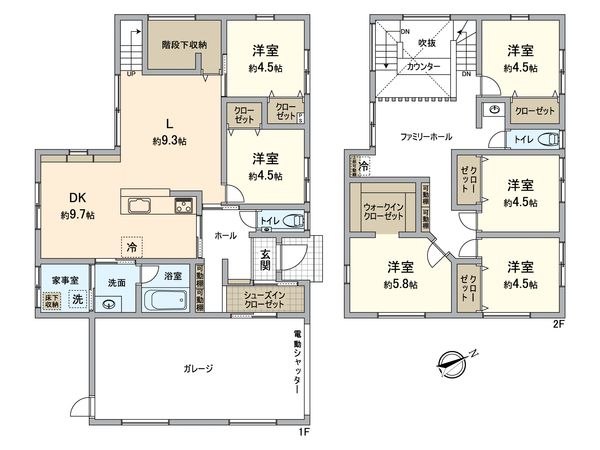 糟屋郡久山町大字久原戸建 間取図(平面図) 糟屋郡久山町大字久原戸建 間取図(平面図)