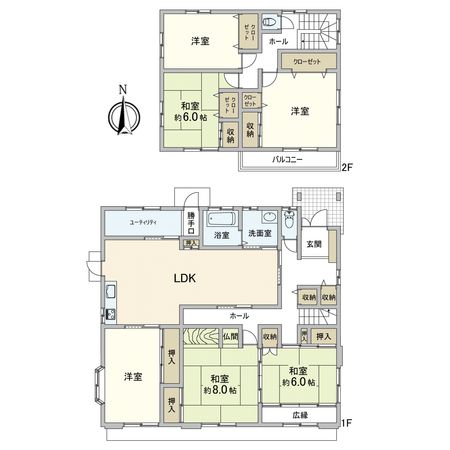 古賀市久保戸建 間取図(平面図)
