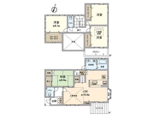 南区平和2丁目戸建 間取図(平面図) 南区平和2丁目戸建 間取図(平面図)