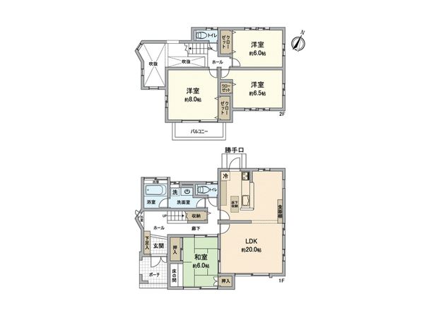 宗像市桜美台戸建 間取図(平面図) 宗像市桜美台戸建 間取図(平面図)