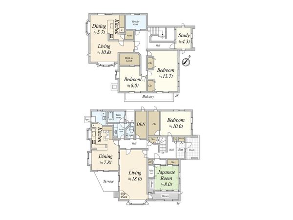 南区平和一丁目 戸建 間取図(平面図) 南区平和一丁目 戸建 間取図(平面図)