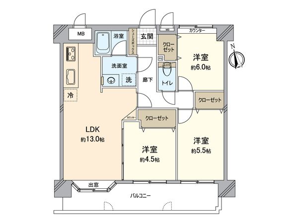 シティマンション香椎南 間取図(平面図) シティマンション香椎南 間取図(平面図)