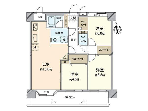 シティマンション香椎南 間取図(平面図) シティマンション香椎南 間取図(平面図)