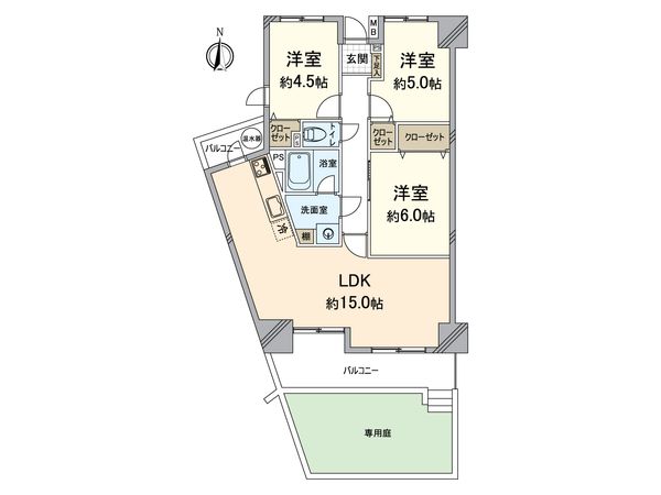 ロワールマンション和白5 間取図(平面図) ロワールマンション和白5 間取図(平面図)