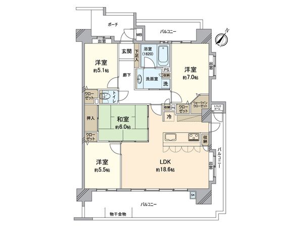 パーク・サンリヤン名島 間取図(平面図) パーク・サンリヤン名島 間取図(平面図)