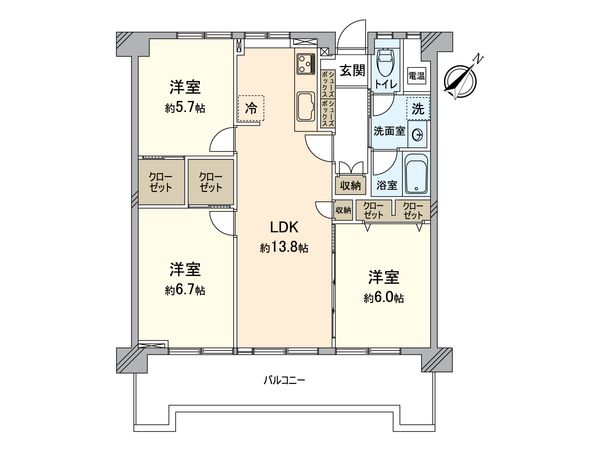 MAC箱崎コート 間取図(平面図) MAC箱崎コート 間取図(平面図)