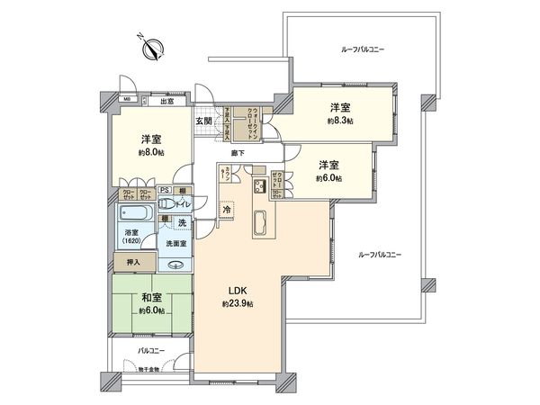 コアマンション香椎南ネクステージ 間取図(平面図) 間取図(平面図)