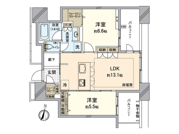 アイランドシティオーシャン&フォレストタワーレジデンス EAST 間取図(平面図) 間取図(平面図)