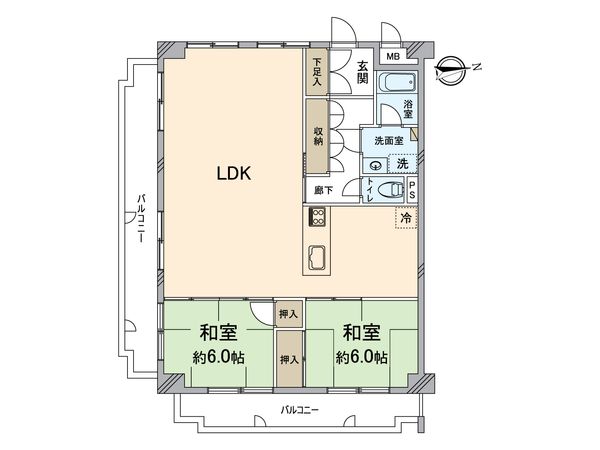 ベルザ西公園 間取図(平面図) 間取図(平面図)