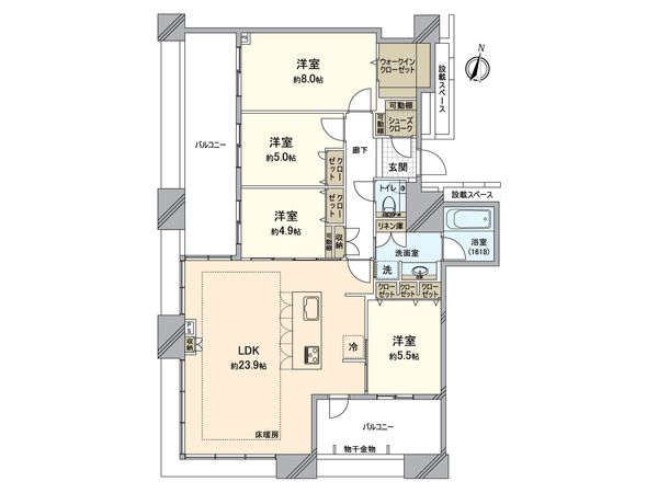 アイランドシティオーシャン&フォレストタワーレジデンス EAST 間取図(平面図) アイランドシティオーシャン&フォレストタワーレジデンス EAST 間取図(平面図)