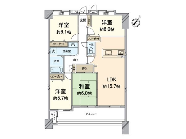 アンピール海の中道アクアヴィラ 間取図(平面図) アンピール海の中道アクアヴィラ 間取図(平面図)