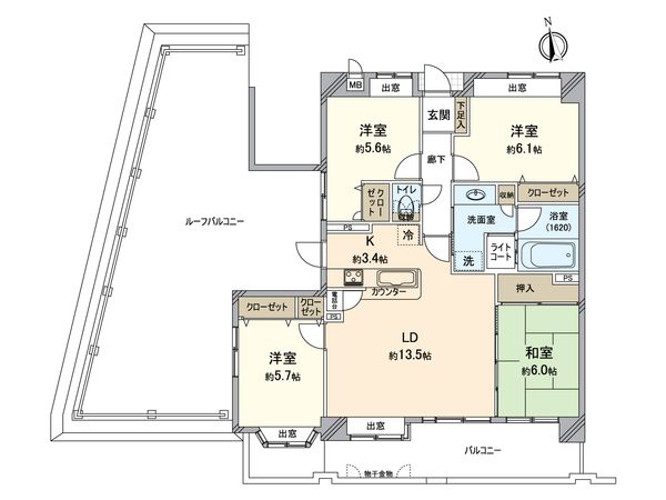 アメックスヴィルテージ長丘 間取図(平面図) アメックスヴィルテージ長丘 間取図(平面図)