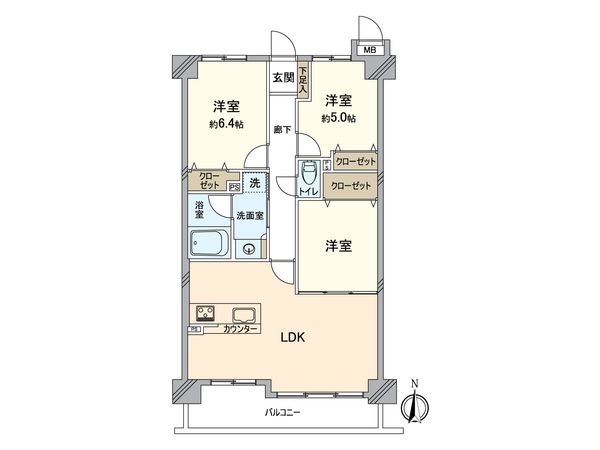 城南茶山シティハウス 間取図(平面図)