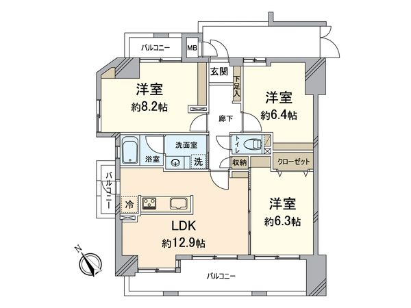 ソピア福間 間取図(平面図) ソピア福間 間取図(平面図)
