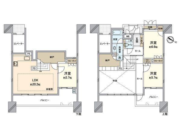 グランドメゾン大濠南 間取図(平面図)