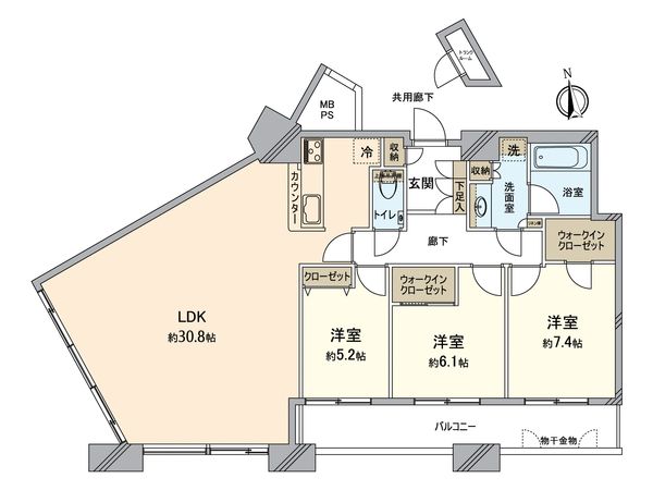 アイタワー 間取図(平面図)