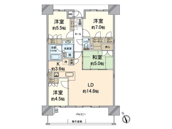 パークシティ新宮中央 間取図(平面図)