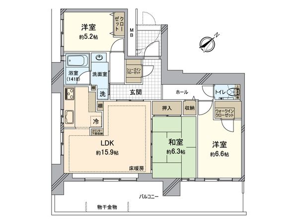 アイランドタワースカイクラブC棟 間取図(平面図) アイランドタワースカイクラブC棟 間取図(平面図)