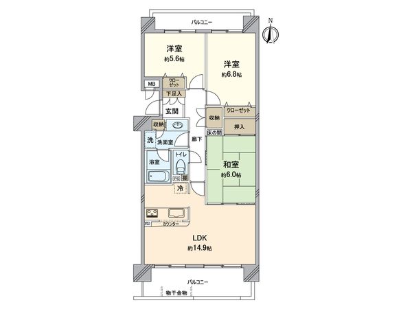 パークハウス福間 間取図(平面図) パークハウス福間 間取図(平面図)