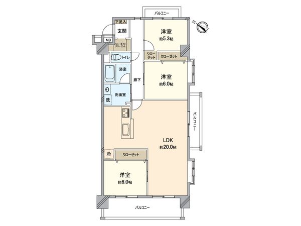 アンピール教育大前 間取図(平面図) アンピール教育大前 間取図(平面図)