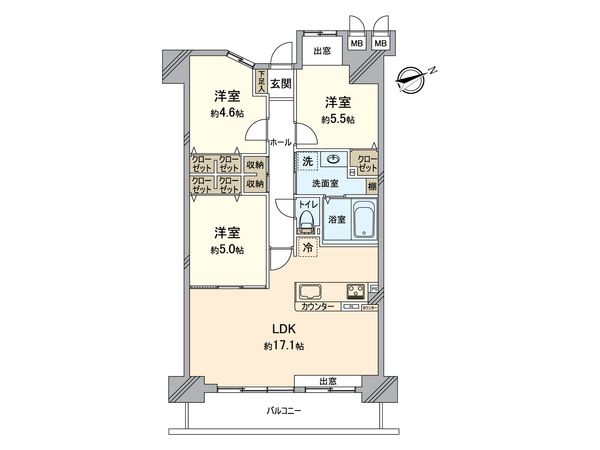 ロワールマンション福間 間取図(平面図) ロワールマンション福間 間取図(平面図)