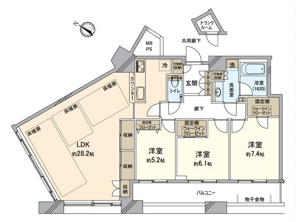 センターマークスタワー 間取図(平面図)