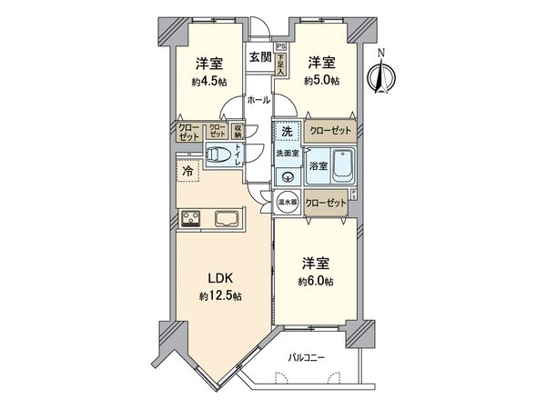 ロワールマンション和白5 間取図(平面図) ロワールマンション和白5 間取図(平面図)