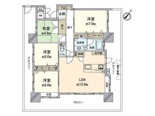ファーネスト箱崎公園 間取図(平面図) ファーネスト箱崎公園 間取図(平面図)