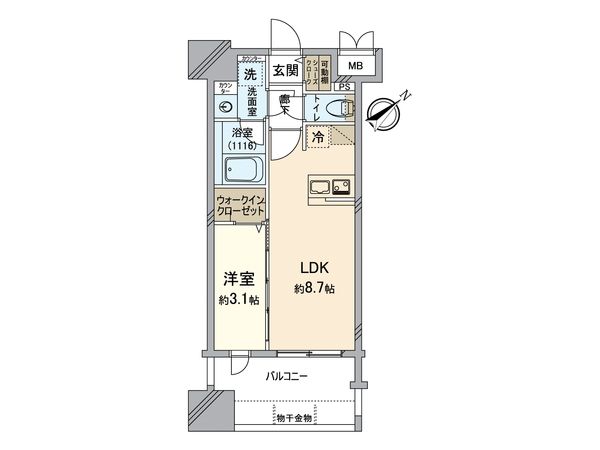 グランフォーレ千早マークスクエアイーストウイング 間取図(平面図)