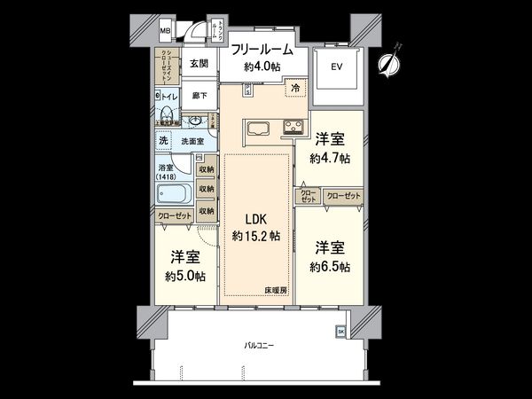センターマークスレジデンス 間取図(平面図) センターマークスレジデンス 間取図(平面図)