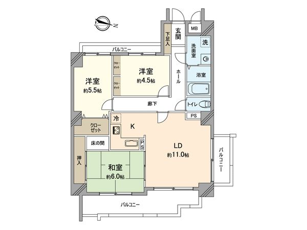 ヒューマンズ新宮駅前 間取図(平面図) ヒューマンズ新宮駅前 間取図(平面図)