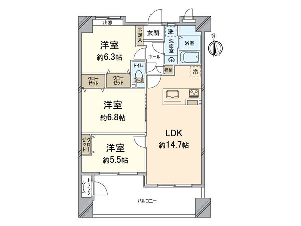 アーバンパレスシエル福間 間取図(平面図) アーバンパレスシエル福間 間取図(平面図)