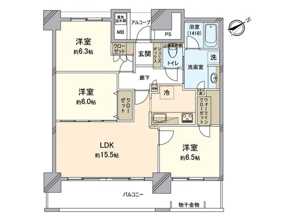 プレミスト千早タワーツインマークス ブライトタワー 間取図(平面図) プレミスト千早タワーツインマークス ブライトタワー 間取図(平面図)