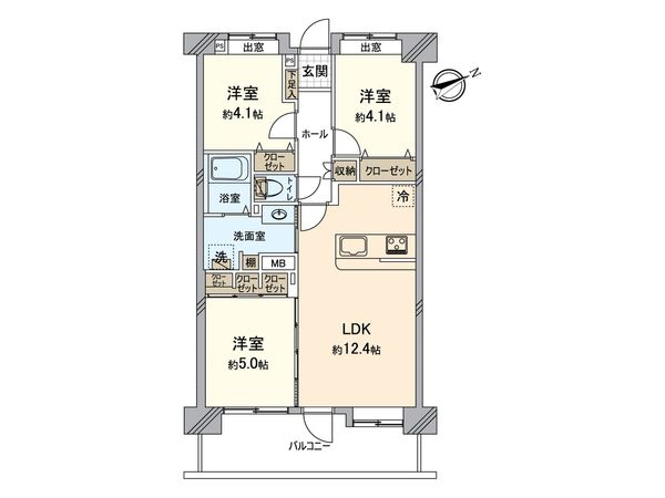 じゅうグランドマンション・シュリアン土井 間取図(平面図)