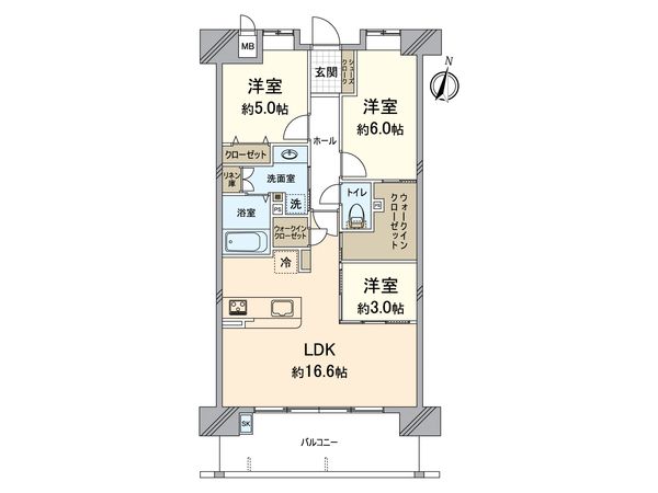 ネオス千鳥ザ・プレイス 間取図(平面図) 間取図(平面図)