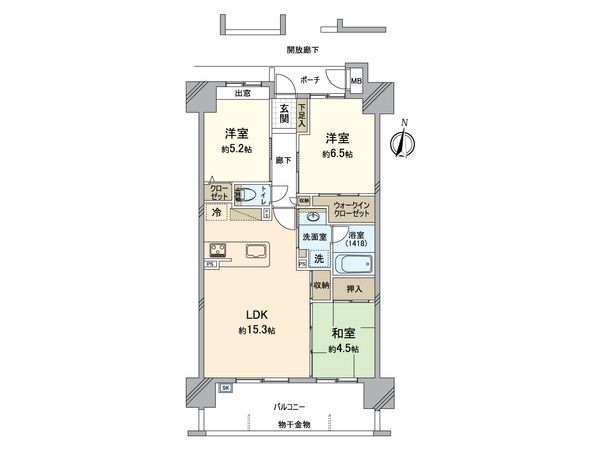 アソシア赤間ラグナフォレスト 間取図(平面図) アソシア赤間ラグナフォレスト 間取図(平面図)