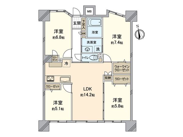 アプローズ千早 間取図(平面図) アプローズ千早 間取図(平面図)