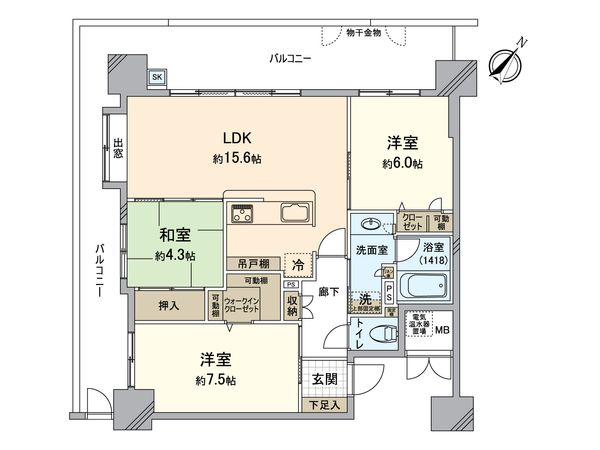 ファーネスト箱崎公園 間取図(平面図) ファーネスト箱崎公園 間取図(平面図)