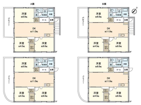 タウンコート舞松原 間取図(平面図) タウンコート舞松原 間取図(平面図)