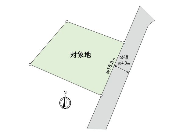 太宰府市梅ケ丘一丁目 土地 区画図