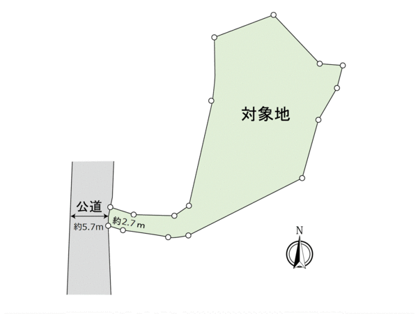 太宰府市国分四丁目 土地 地形図