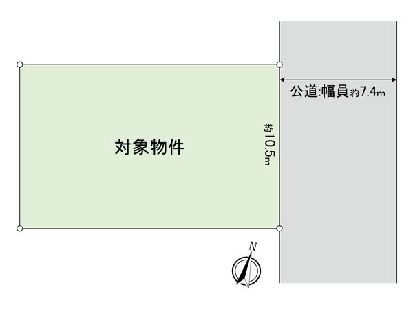 大野城市雑餉隈町二丁目土地 区画図