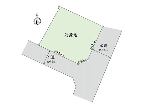 大野城市つつじケ丘二丁目土地 区画図