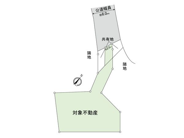 太宰府市青葉台一丁目土地 地形図