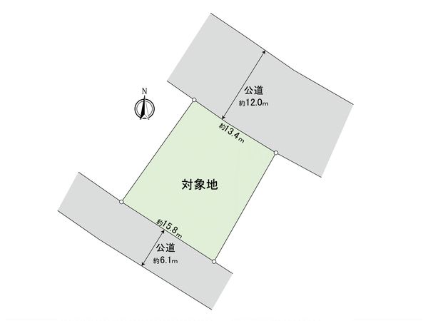 大野城市つつじケ丘二丁目土地 区画図 大野城市つつじケ丘二丁目土地 区画図