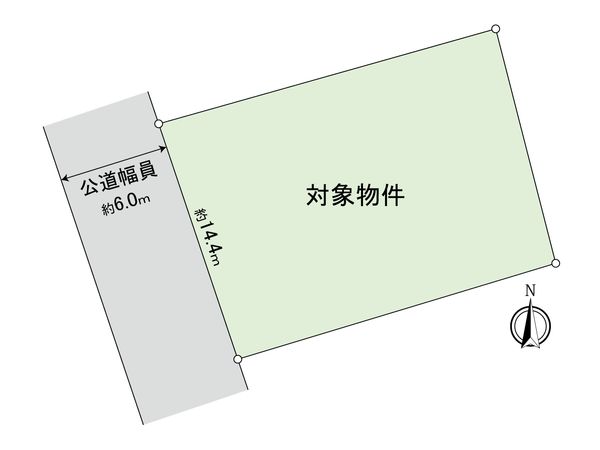 太宰府市青葉台三丁目土地 間取図(平面図)