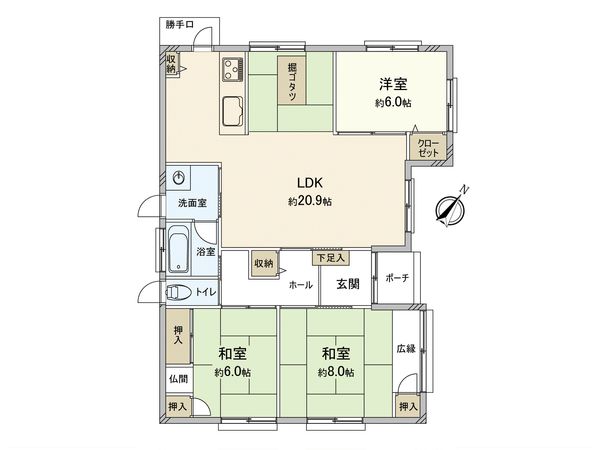 筑紫野市大字原戸建 間取図(平面図) 筑紫野市大字原戸建 間取図(平面図)