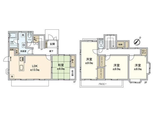 太宰府市国分五丁目戸建 間取図(平面図) 太宰府市国分五丁目戸建 間取図(平面図)